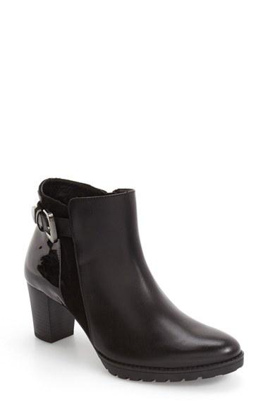 Women's Mephisto Jamie Buckle Strap Bootie M - Black