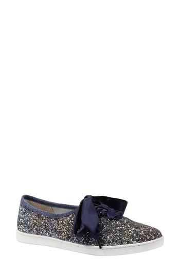 Women's J. Renee Shimmo Bow Sneaker .5 B - Blue