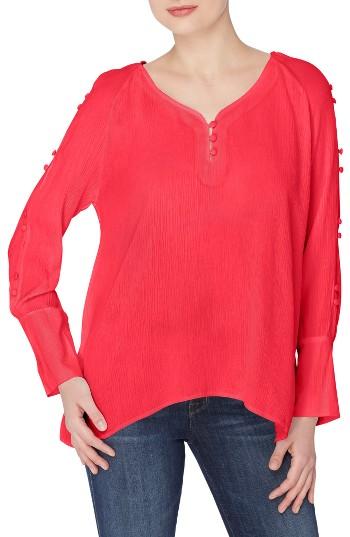 Women's Catherine Catherine Malandrino Crinkle Gauze Blouse