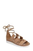 Women's Michael Michael Kors Mckenna Ghillie Wedge Sandal .5 M - Beige