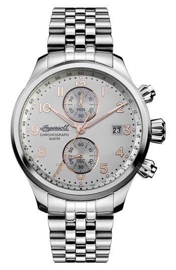 Men's Ingersoll Delta Chronograph Bracelet Watch, 47mm