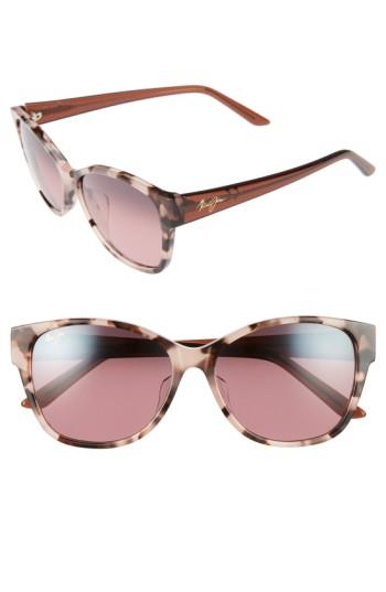Women's Maui Jim Summer Time 54mm Polarizedplus2 Cat Eye Sunglasses - Pink Tokyo Tortoise/ Rose