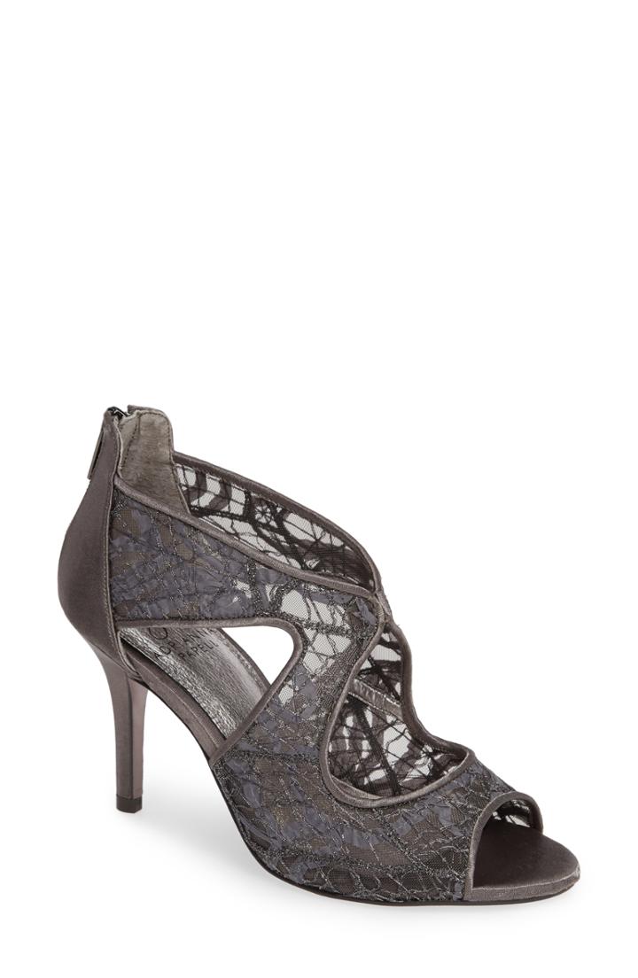 Women's Adrianna Papell Arissa Lace Sandal M - Grey