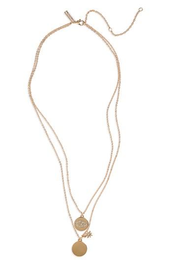 Women's Topshop Eye Disc Layered Necklace