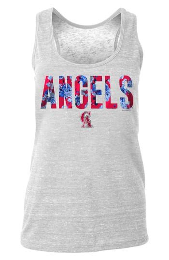 Women's New Era Cap Mlb Racerback Triblend Tank - White