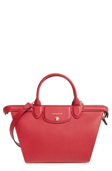 Longchamp 'le Pliage - Heritage' Leather Satchel -
