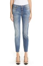 Women's Dolce & Gabbana Logo Plaque Skinny Jeans Us / 38 It - Blue