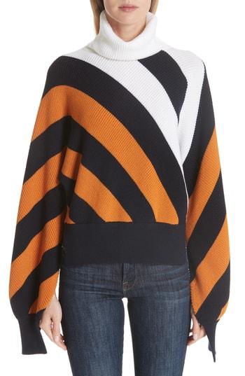 Women's Monse Split Sleeve Wool Turtleneck Sweater