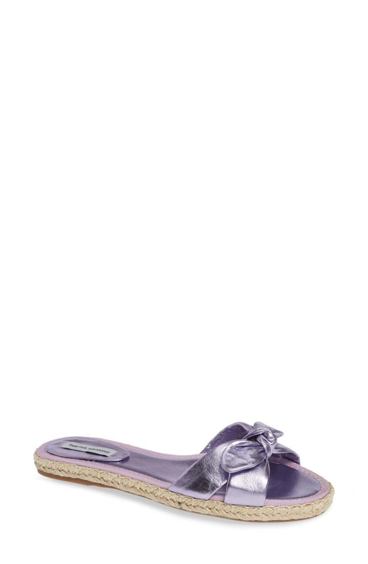 Women's Tabitha Simmons Heli Bow Slide Sandal .5us / 36.5eu - Purple