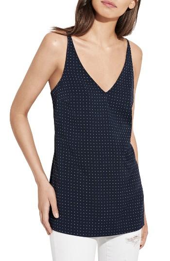 Women's Ayr The Atlas Dot Silk Tank - Blue