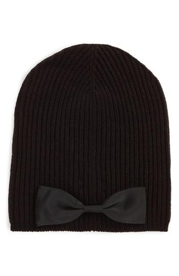 Women's Kate Spade New York Grosgrain Bow Knit Beanie -
