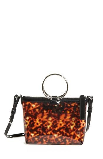 Kara Tortoise Patterned Ring Crossbody Bag -