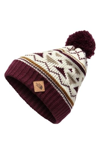 Women's The North Face Fair Isle Deep Fit Beanie - Purple