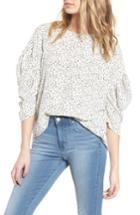 Women's Leith Ruched Sleeve Top - Ivory