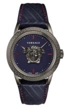 Men's Versace Palazzo Empire Leather Strap Watch, 34mm
