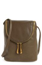 Hobo Fern Calfskin Leather Saddle Bag -
