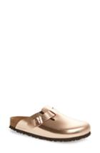 Women's Birkenstock Boston Copper Clog -5.5us / 36eu - Metallic