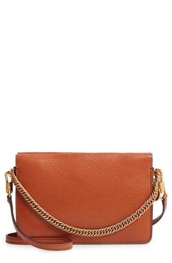 Givenchy Cross 3 Leather Crossbody Bag - Brown