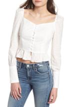 Women's Lioness Sweethearts Eyelet Top - Ivory