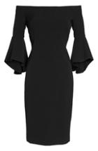 Women's Chelsea28 Off The Shoulder Cocktail Dress (similar To 12w-14w) - Black