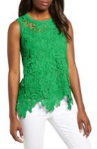 Women's Everleigh Lace Front Sleeveless Top, Size - Green