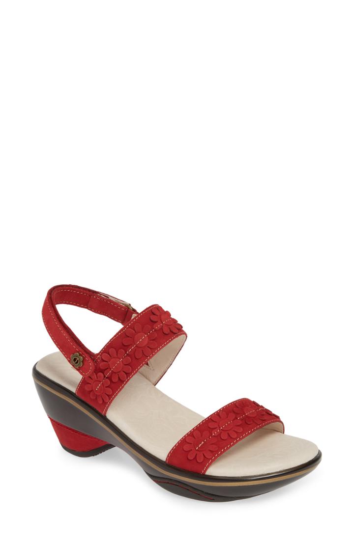Women's Jambu Daisy Sandal M - Red
