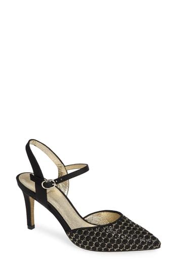 Women's Adrianna Papell Hadleigh Quarter Strap Pump .5 M - Black
