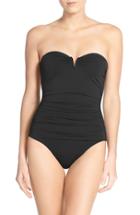 Women's Tommy Bahama 'pearl' Convertible One-piece Swimsuit - Black
