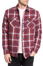 Men's Obey Seattle Shirt Jacket, Size - Red