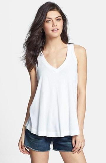 Splendid 'vintage Whisper' V-neck A-line Tank Paper