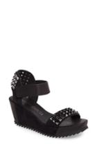 Women's Pedro Garcia Fortuna Studded Wedge Sandal .5us / 36.5eu - Black