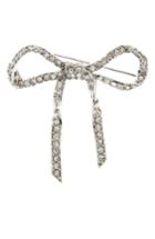 Women's Oscar De La Renta Pave Bow Brooch