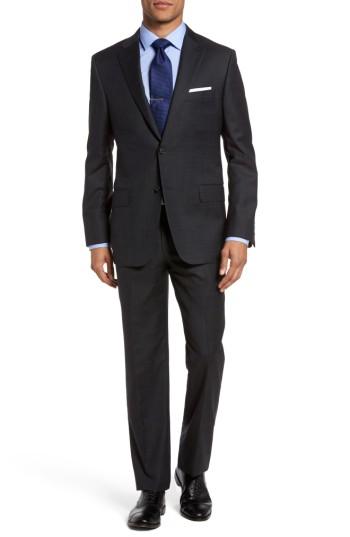 Men's Hickey Freeman B-series Classic Fit Windowpane Wool Suit