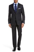 Men's Hickey Freeman B-series Classic Fit Windowpane Wool Suit