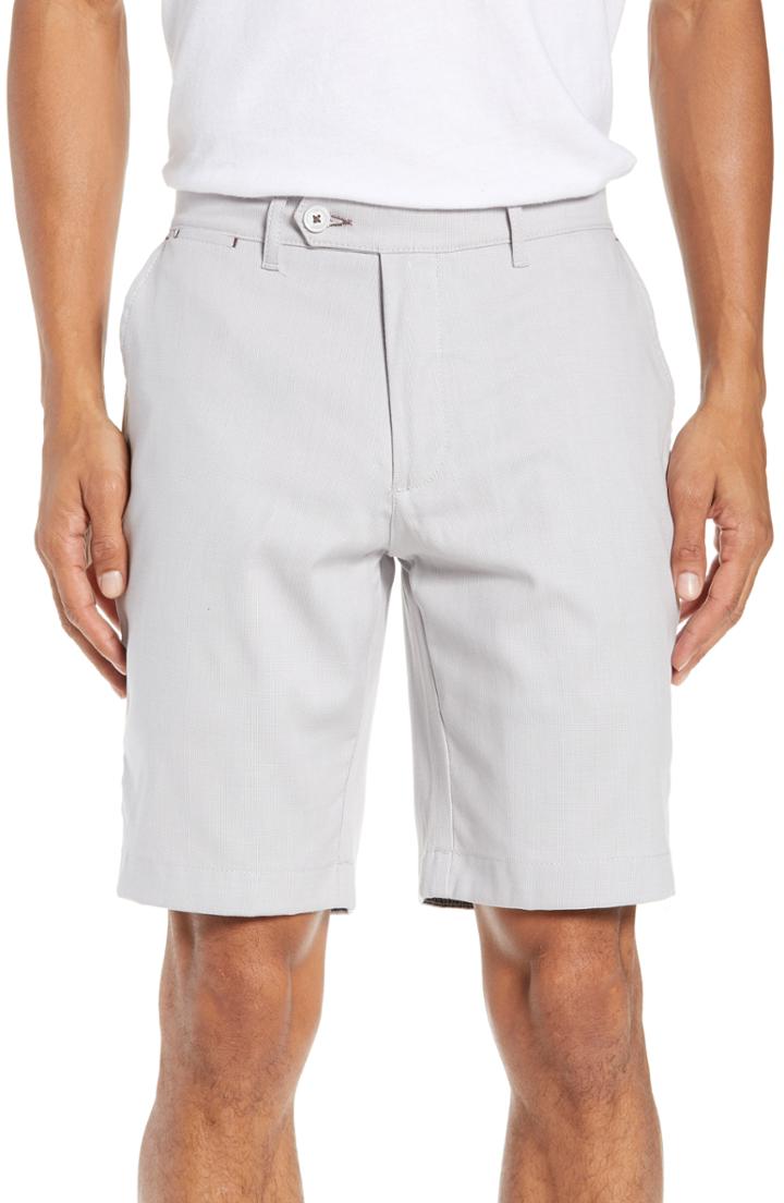 Men's Ted Baker London Beshor Slim Fit Stretch Cotton Shorts R - Beige