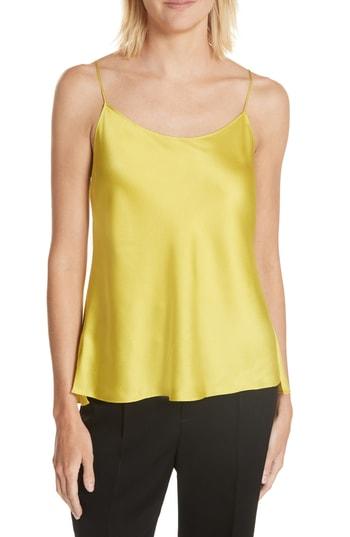 Women's Vince Silk Split Hem Camisole - Yellow