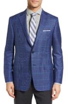 Men's Hickey Freeman Classic Fit Windowpane Cashmere & Silk Sport Coat