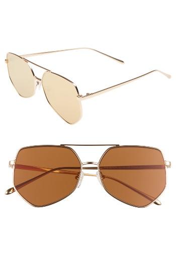 Women's Bonnie Clyde Figueroa 58mm Sunglasses - Palace Gold