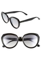 Women's Jimmy Choo Maces 53mm Oversize Sunglasses - Black Glitter