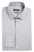 Men's Boss Sharp Fit Solid Dress Shirt L - Grey