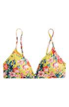 Women's J.crew Liberty Magical Bouquet French Bikini Top - Yellow