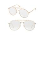 Women's Perverse Crisp Aviator Sunglasses - Clear/ Gold