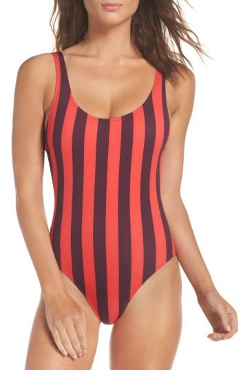 Women's Striped & Solid Anne Marie One-piece Swimsuit