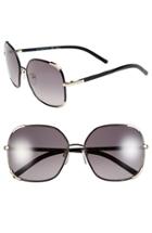 Women's Chloe 'nerine' 58mm Sunglasses - Gold/ Black