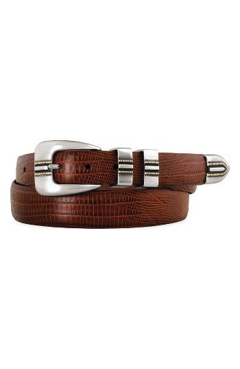 Men's Johnston & Murphy Leather Belt - Cognac