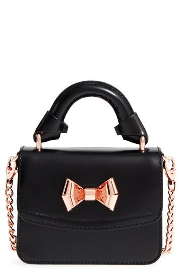 Ted Baker London 'micro Metal Bow Shine' Leather Satchel