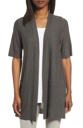 Women's Eileen Fisher Simple Tencel & Merino Wool Cardigan