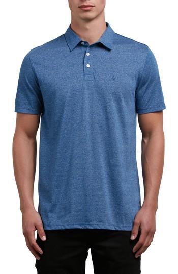 Men's Volcom Wowzer Polo, Size - Blue