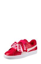 Women's Puma Basket Heart Sneaker M - Red