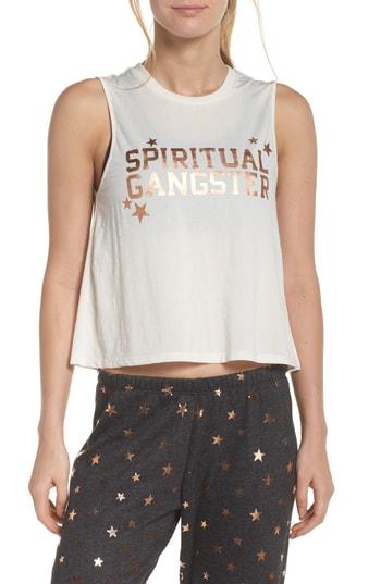Women's Spiritual Gangster Active Crop Tank - Beige